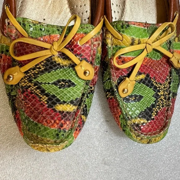 Marc Joseph RARE Multicolor Women's Leather Loafers Size 9 - Picture 6 of 9